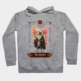 "The Hermit" Frog Tarot Card Hoodie